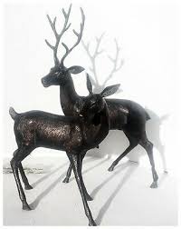 Cast Deer Garden Sculptures