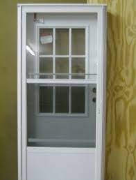 Combination Exterior Door With 9 Lite