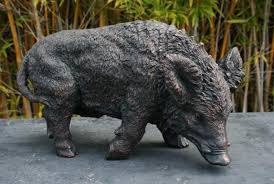 Small Wild Boar Statue