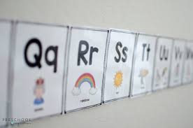 Alphabet Wall Cards And Posters For Preschool And Kindergarten