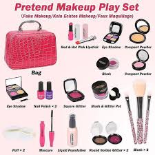 kids pretend makeup kit with cosmetic
