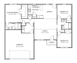 House Plan J1433 Split Floor Plan