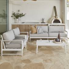 White Amalfi Outdoor Lounge Set