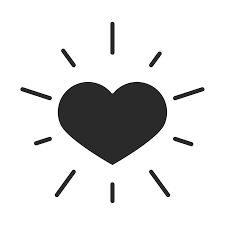 schwarzes Herz Liebe romantische Leidenschaft Silhouette Symbol Stil icon  2594747 Vektor Kunst bei Vecteezy