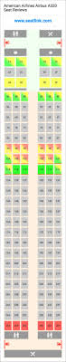 American Airlines Airbus A320 Seating Chart Updated