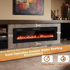 68 Inch Ultra Thin Electric Fireplace