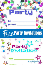 free party invitations printable