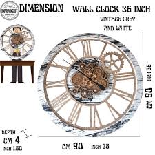 Wall Clock 36 Inches With Real Moving