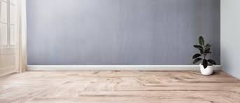 color of the floor matches gray walls