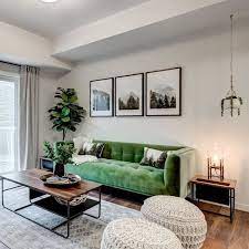Soothing Green And White Living Rooms