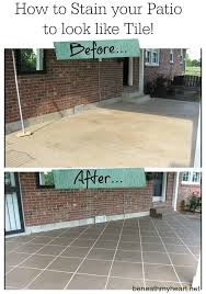 new tile patio floor reveal