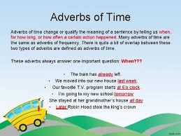 These phrases can tell us when. Unit 3 Adverb What Are Adverbs An Adverb