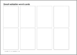Index Card Template Word Flashcard For Excel Google Docs