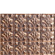 Funwaltiles home kitchen 3d fleur de lis copper pattern backsplash panel sticker 4pcs/set. Princess Victoria Copper Backsplash Tile 0604 Ceiling Tiles