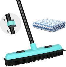 rubber broom carpet rake for pet hair