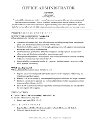 office administrator resume exle