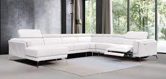 modern leather u shaped sectional sofa