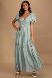 Lulus shifting dears navy blue long sleeve dress $48. Light Blue Maxi Dress Puff Sleeve Dress Tiered Empire Dress Lulus