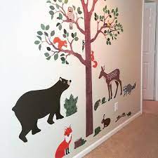 Wall Decals Large Woodland Animals Bear