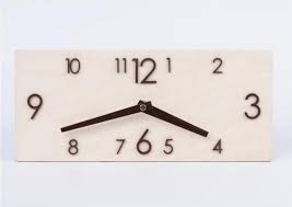 New Retro Rectangular Wooden Wall Clock