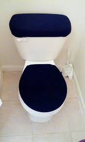 Color Fleece Fabric Toilet Seat Cover