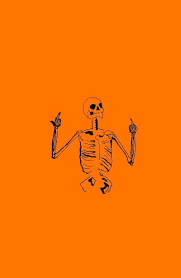 middle finger skelly aesthetic autumn