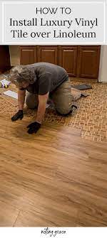 install luxury vinyl tile over linoleum