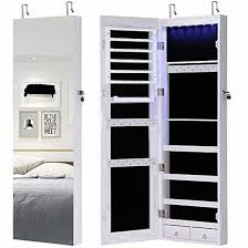 6 Leds Jewelry Armoire Wall Mounted