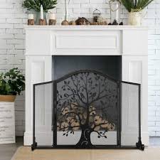 Decorative Black Wrought Iron Fireplace