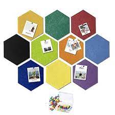 Felt Wall Tiles Hexagon Bulletin Board