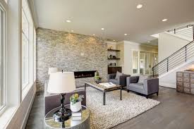 stone wall living room images browse