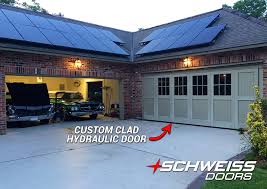 hydraulic garage door gives owner