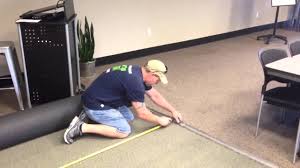 how to install commercial carpet on