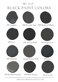 best black paint colors for interior