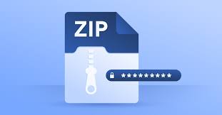 how to pword protect a zip file