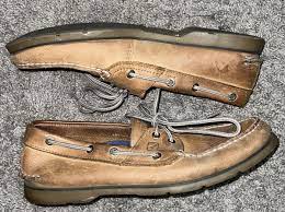sperry top sider mens brown boat shoes
