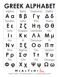 free printable greek alphabet math love