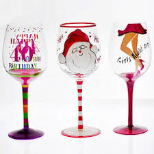 Hand Painted Wine Glass Designs
