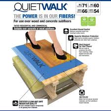 Great savings & free delivery / collection on many items. Quietwalk 360 Sq Ft 6 Ft X 60 Ft X 3 Mm Underlayment W Sound Barrier And Moisture Barrier For Laminate And Engineered Flooring Qw360b1lt The Home Depot