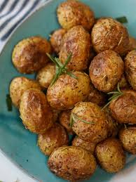 air fryer baby potatoes with rosemary