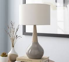 Cowan Ceramic Wood Table Lamp