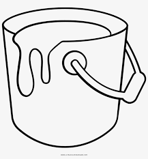 Paint Bucket Coloring Page In Bucket