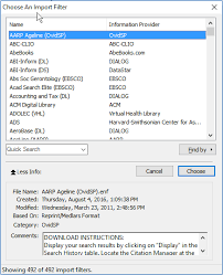 Our Library Catalogue   Citation Management Tools   Guides at     Browse to the RIS files you downloaded from the database and select them   This will import all the information about the articles into EndNote 