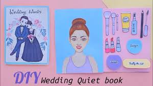 how to make wedding paper quiet book