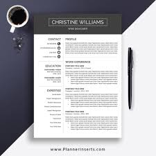Microsoft Word Resume Template 2020 Editable Professional Cv Template Cover Letter Resume Fonts Resume Icons Resume Editing Guide Simple Resume