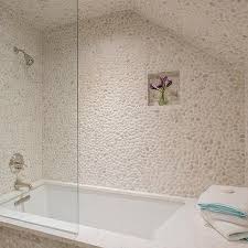 River Rock Bathroom Design Ideas