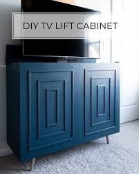 diy tv lift cabinet hide your tv in a