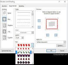page border in microsoft word