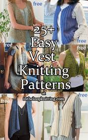 Knitted vest pattern bulky yarn. Easy Vest Knitting Patterns In The Loop Knitting