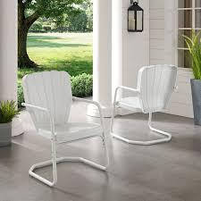 these retro style metal lawn chairs are